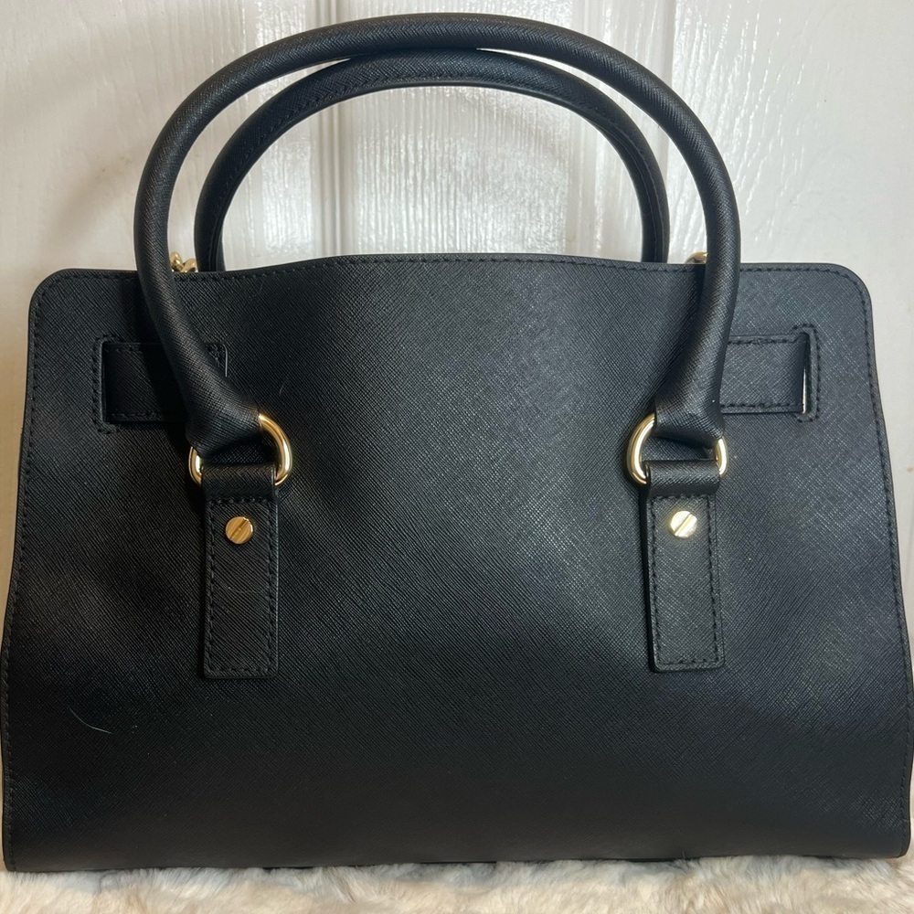 MICHAEL KORS HAMILTON LEATHER SATCHEL - Picture 2 of 15